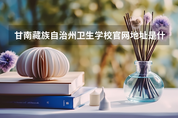 甘南藏族自治州卫生学校官网地址是什么