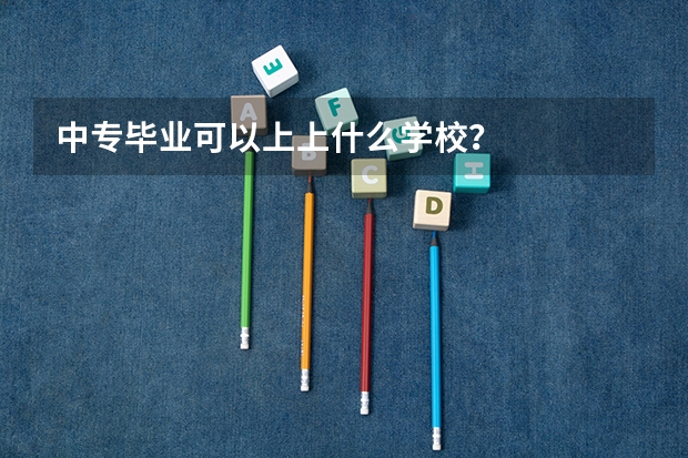 中专毕业可以上上什么学校？