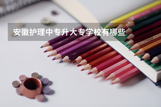 安徽护理中专升大专学校有哪些