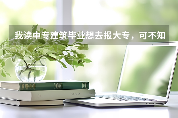 我读中专建筑毕业想去报大专，可不知道大专有什么职业。谁可以说说让我参考参考。