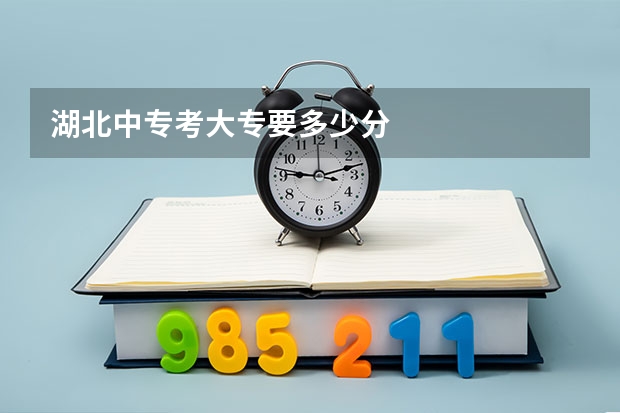 湖北中专考大专要多少分