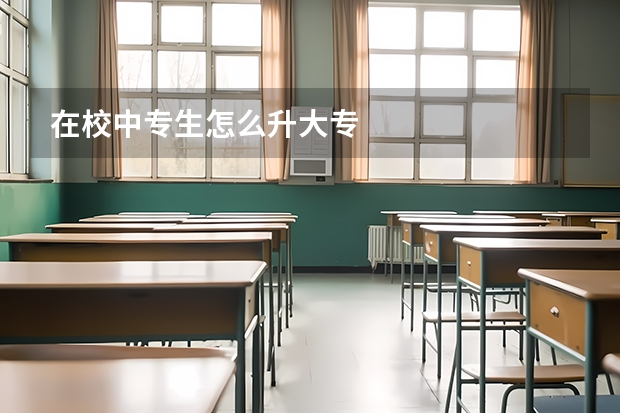 在校中专生怎么升大专