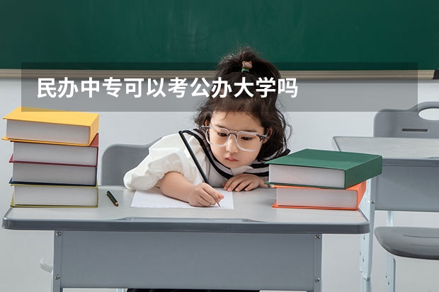 民办中专可以考公办大学吗