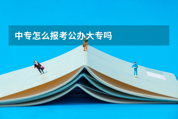 中专怎么报考公办大专吗