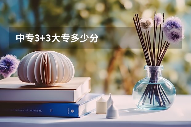 中专3+3大专多少分